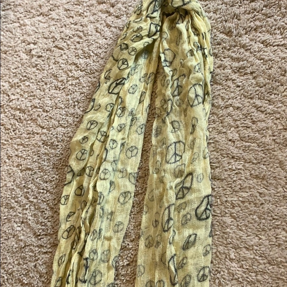 peace sign scarf